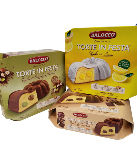 Balocco Torte in Festa Kuchen in verschiedenen Geschmacksrichtungen