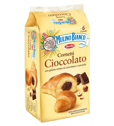 Mulino Bianco Croissant mit Schokoladecreme